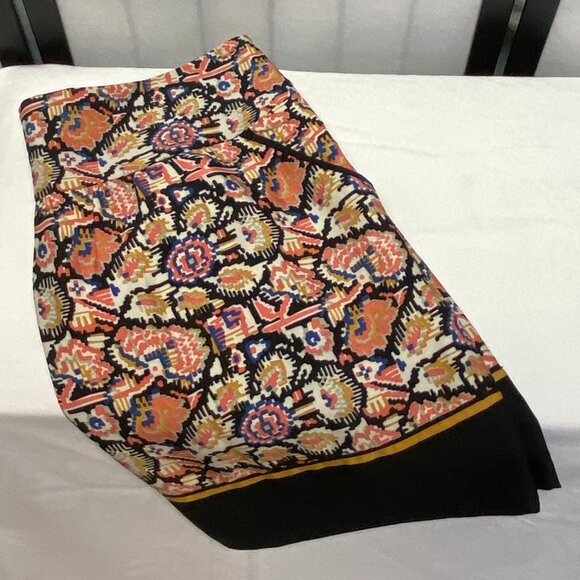 Dalia Collection Southwestern Aztec Tribal Print Banded Hem A Line Mini Skirt 10 - Picture 10 of 14